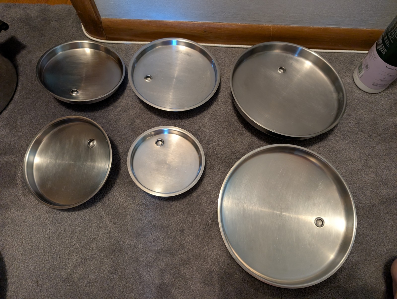Vintage SALADMASTER 18-8 Tri-Clad Stainless Steel 15 Piece Cookware Set Made USA