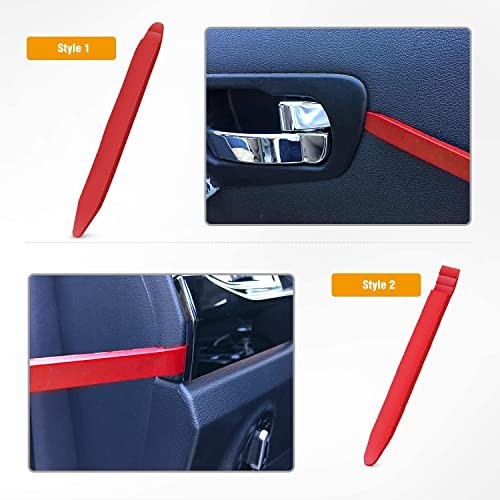 5 PCS Nylon Auto Trim Removal Tool Kit No-Scratch Removal Tool Kit 5Pcs Red
