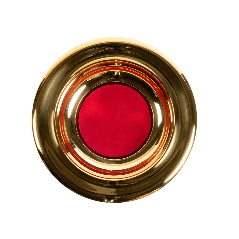 RemembranceWare Offering Plate, Brass with Red Felt