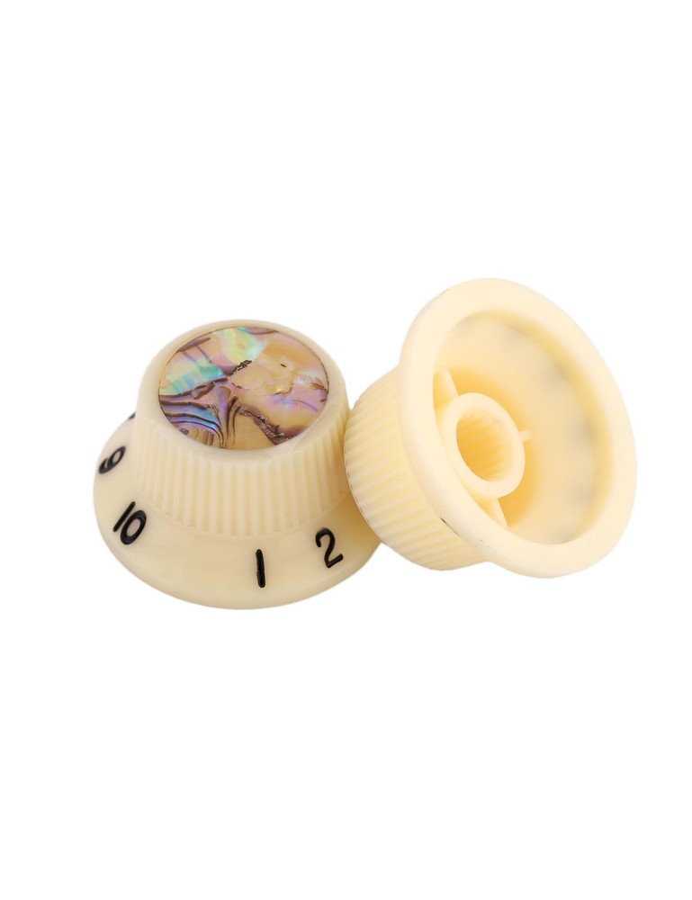 Rubatone Guitar Knobs Abalone Top Speed Control Knobs 6mm Shaft Pots Volume T...