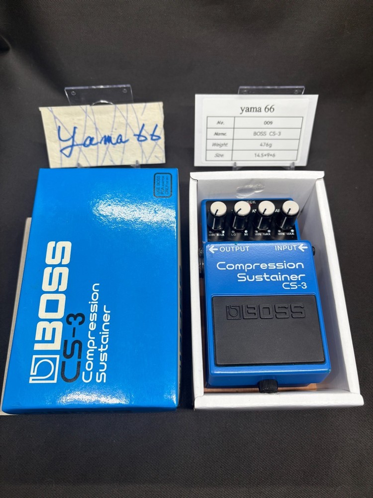 Boss CS-3 Compression Sustainer Guitar Effect Pedal with box