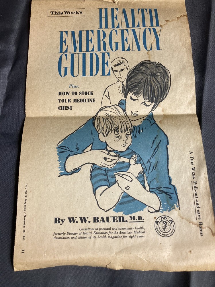 1957 Red Cross First Aid Book 1968 Nuclear Attack Handbook