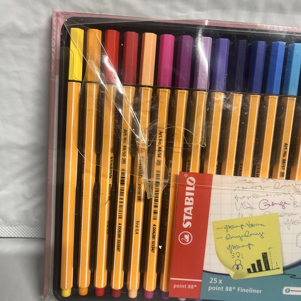 Stabilo Point 88 Fineliner Colored Pens 25-Pack