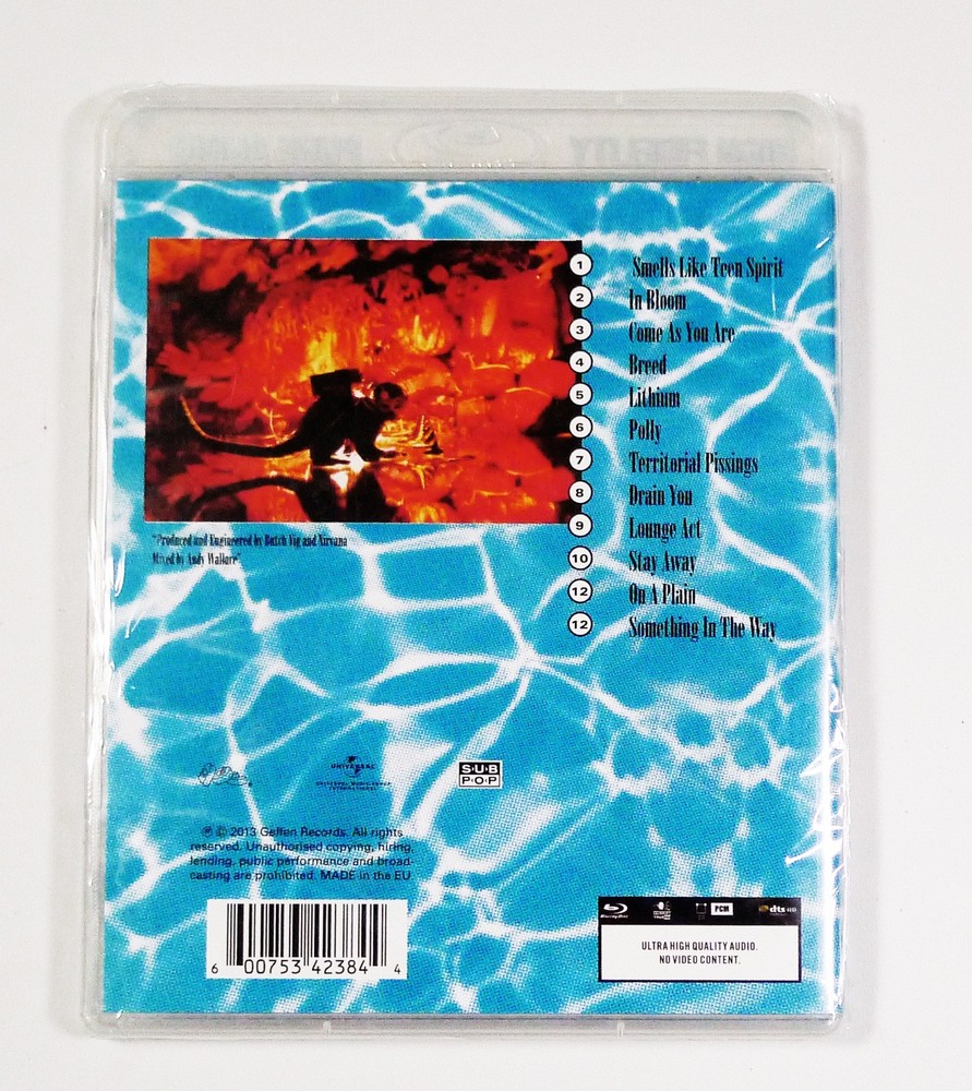 Nirvana "Nevermind" Blu-ray Audio Stereo New/Sealed OOP