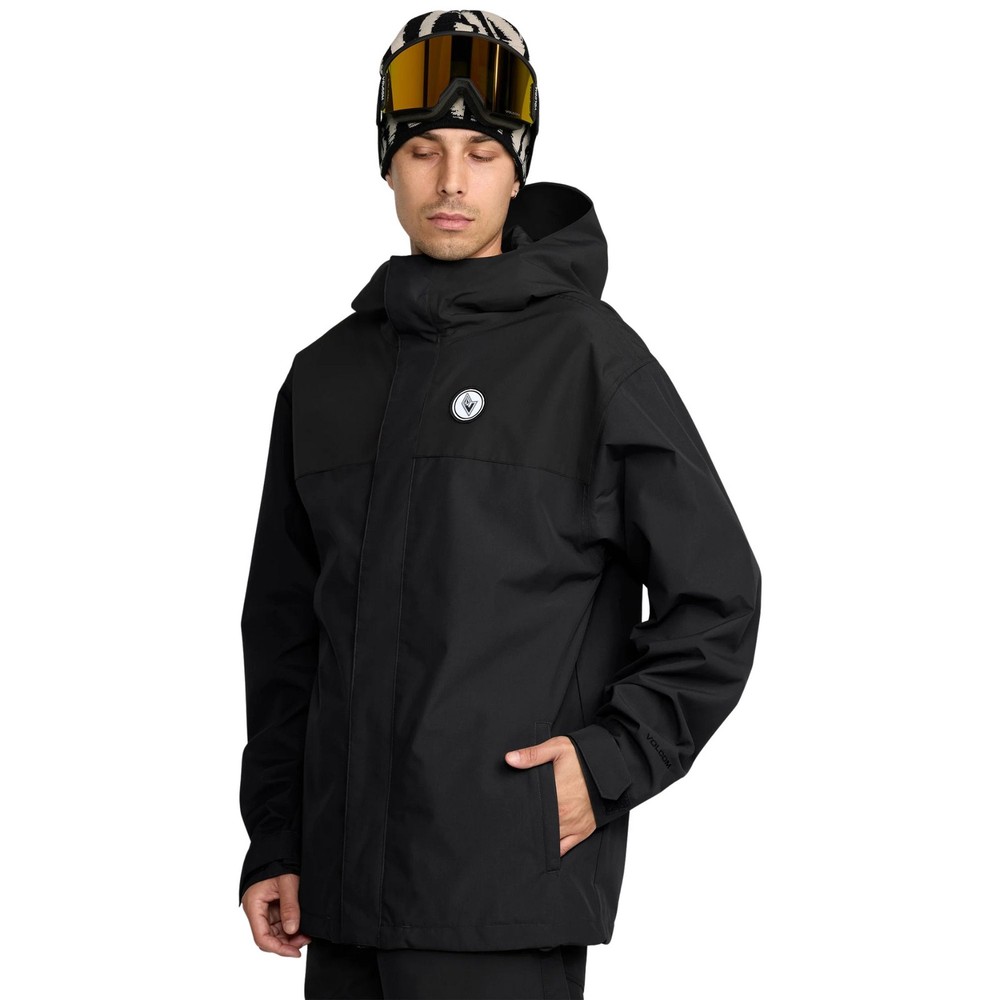 Volcom Buckthreeeighty Men's Winter Jacket, Black, Small