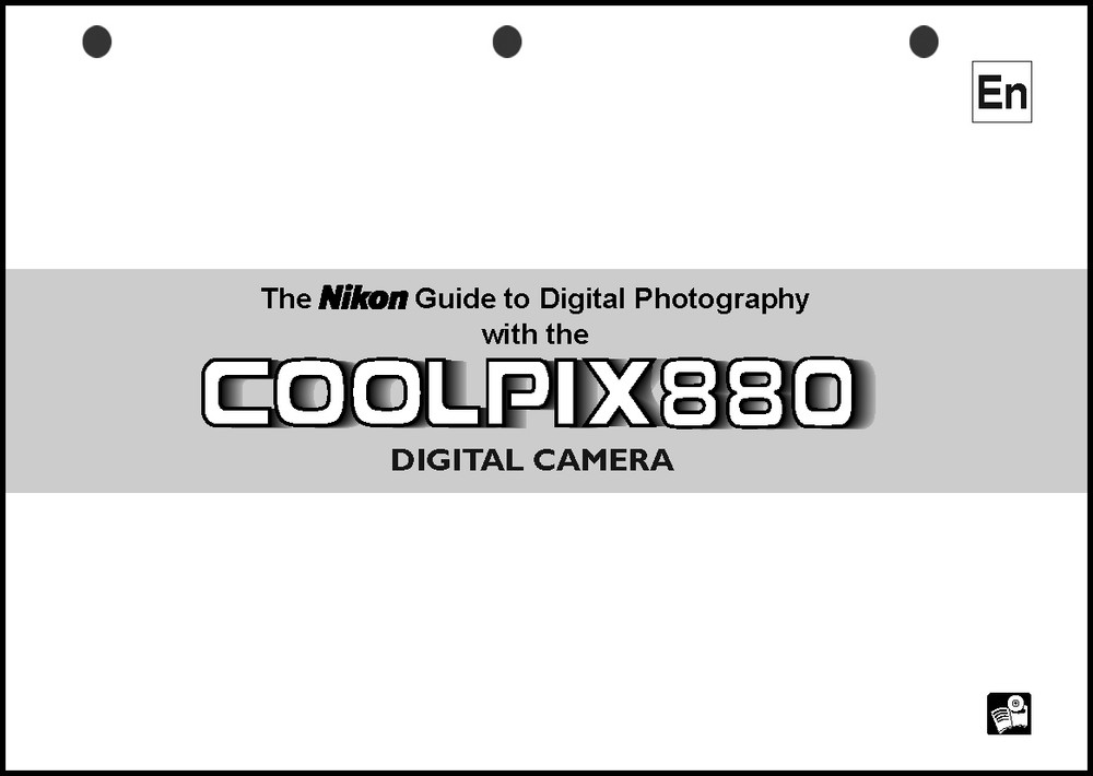 Nikon CoolPix 880 Digital Camera User Guide Instruction  Manual
