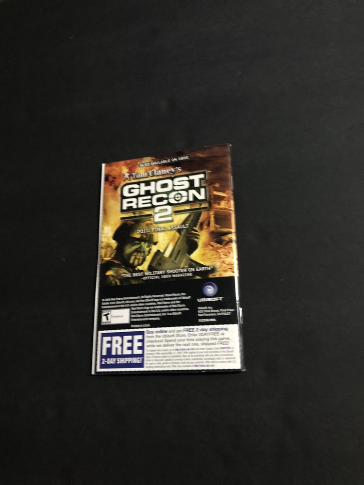 tom clancy classic trilogy xbox Manual Only