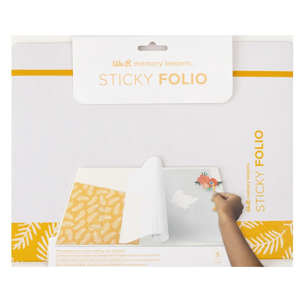 We R Sticky Folio 8.5"X11"-Yellow