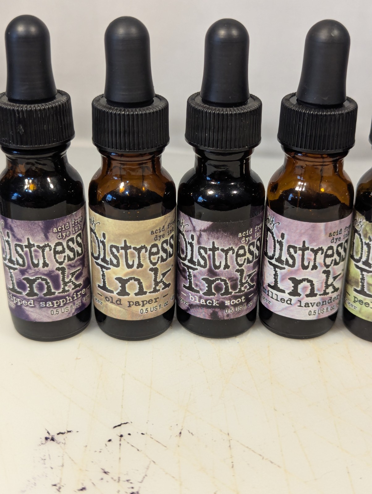 Tim Holtz Distress Adirondack Marvy Stazon Inks Lot of 47 Assorted Colors Used