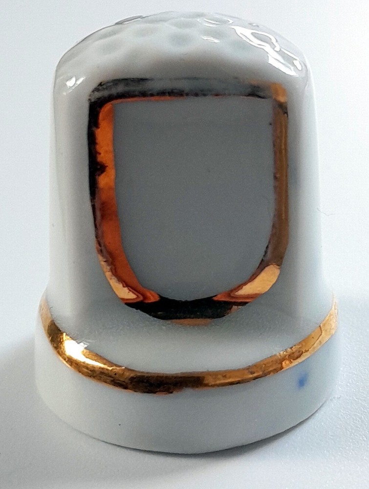 Decorative Thimble - Bone China - Fingernail .