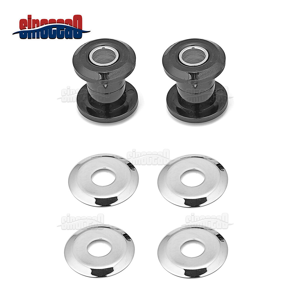 Black Polyurethane Handlebar Riser Bushing Kit For Harley Touring 83-24 Softail