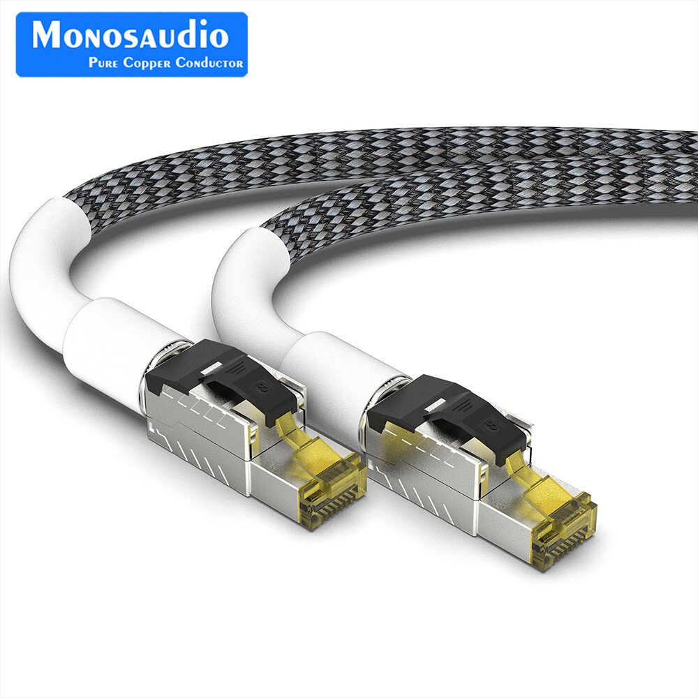 OFC Copper Ethernet Cable Cat8 Speed Lan Cable CAT8 RJ45 Network Patch Cable