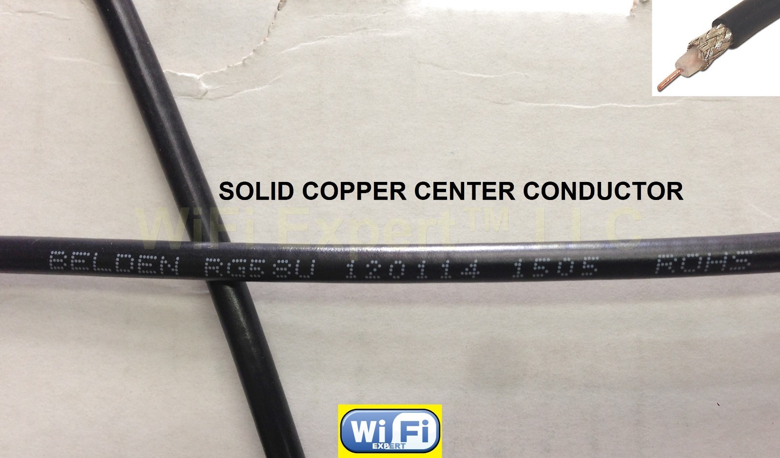 30 feet of Belden RG58U 50oHm RF Coax Coaxial  cable only NO CONNECTORS USA