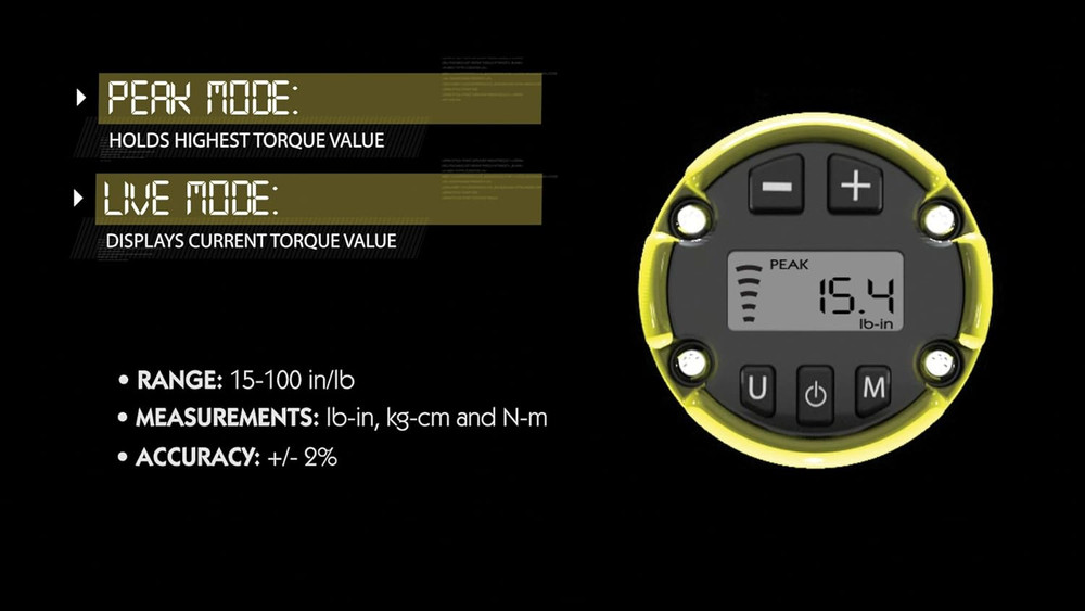 Digital FAT (Firearms Accurizing Torque) Wrench with Interchangeable Bits and LC