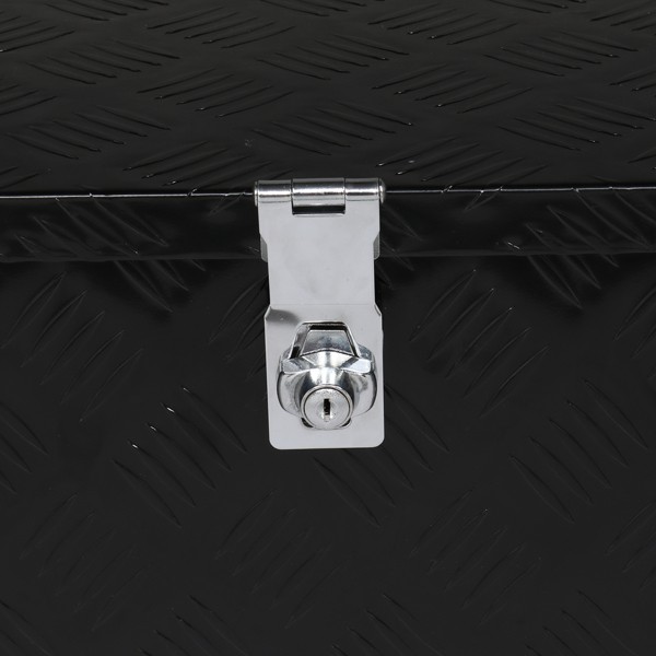 30 "Aluminum 5 Pattern Toolbox Single Lock Black