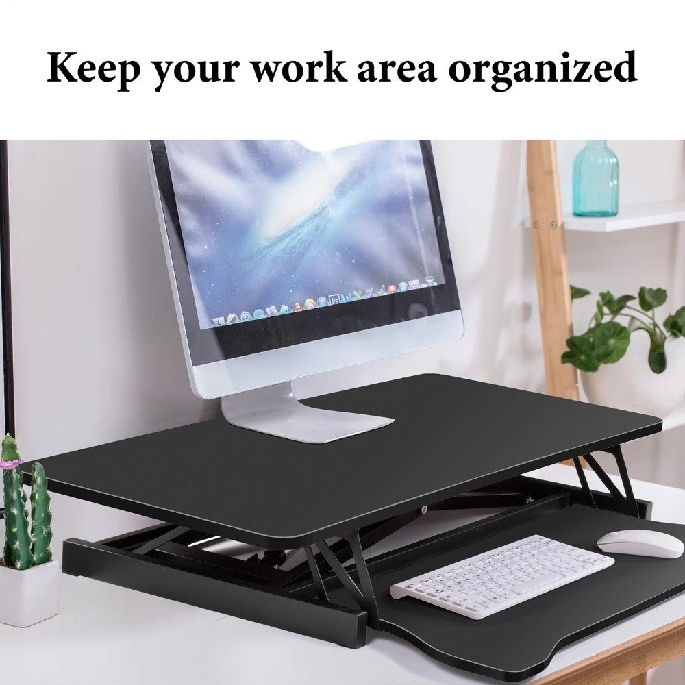 37 Inch Home Office Desk Converter Height Adjustable Computer Desk Riser