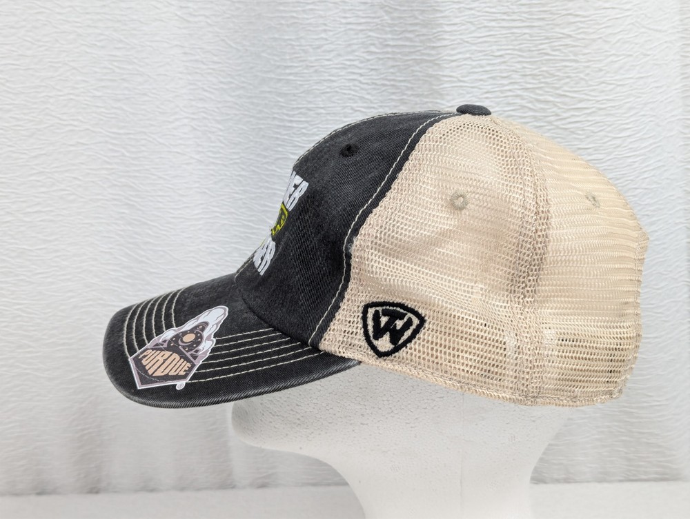 Purdue Boilermakers - HAMMER DOWN CANCER - Adjustable Snapback Hat / Cap - Train