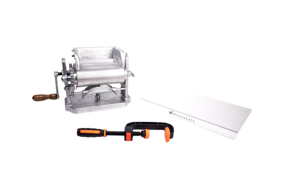 Corn Tortilla Maker Kit – Easy One-Handed Operation, Quick-Release Clamp,