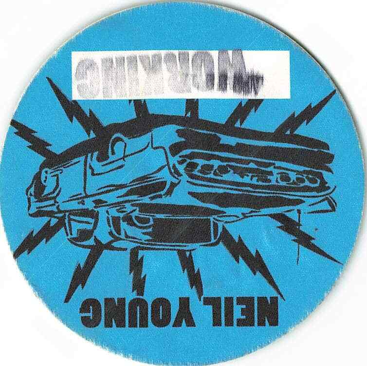 Neil Young Backstage Pass Blue Working Cloth Variant