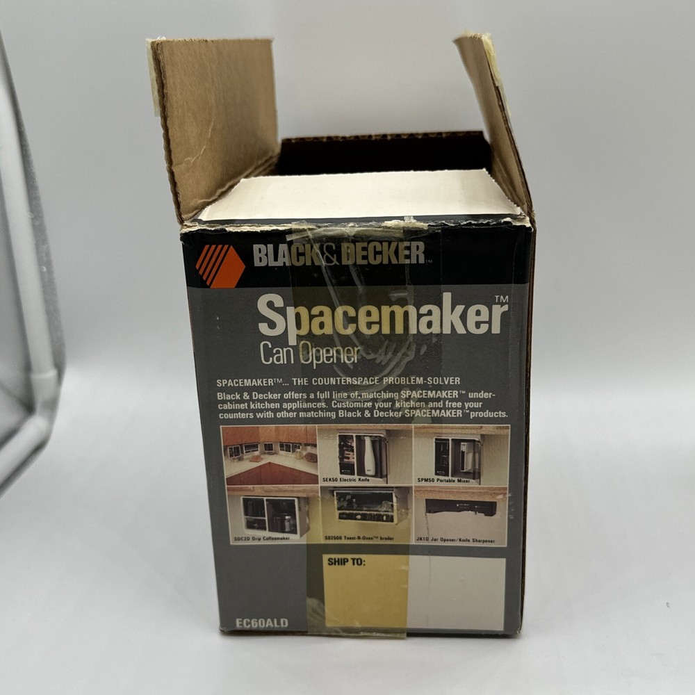 Black & Decker EC-60ALD Spacemaker Can Opener Mounting Bracket RV Camper Kitchen