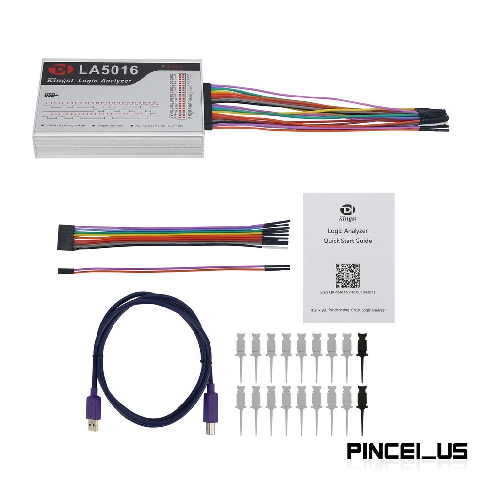 LA5016 USB Logic Analyzer 16 Channels Max Sampling Rate 500M 10G Depth pe66