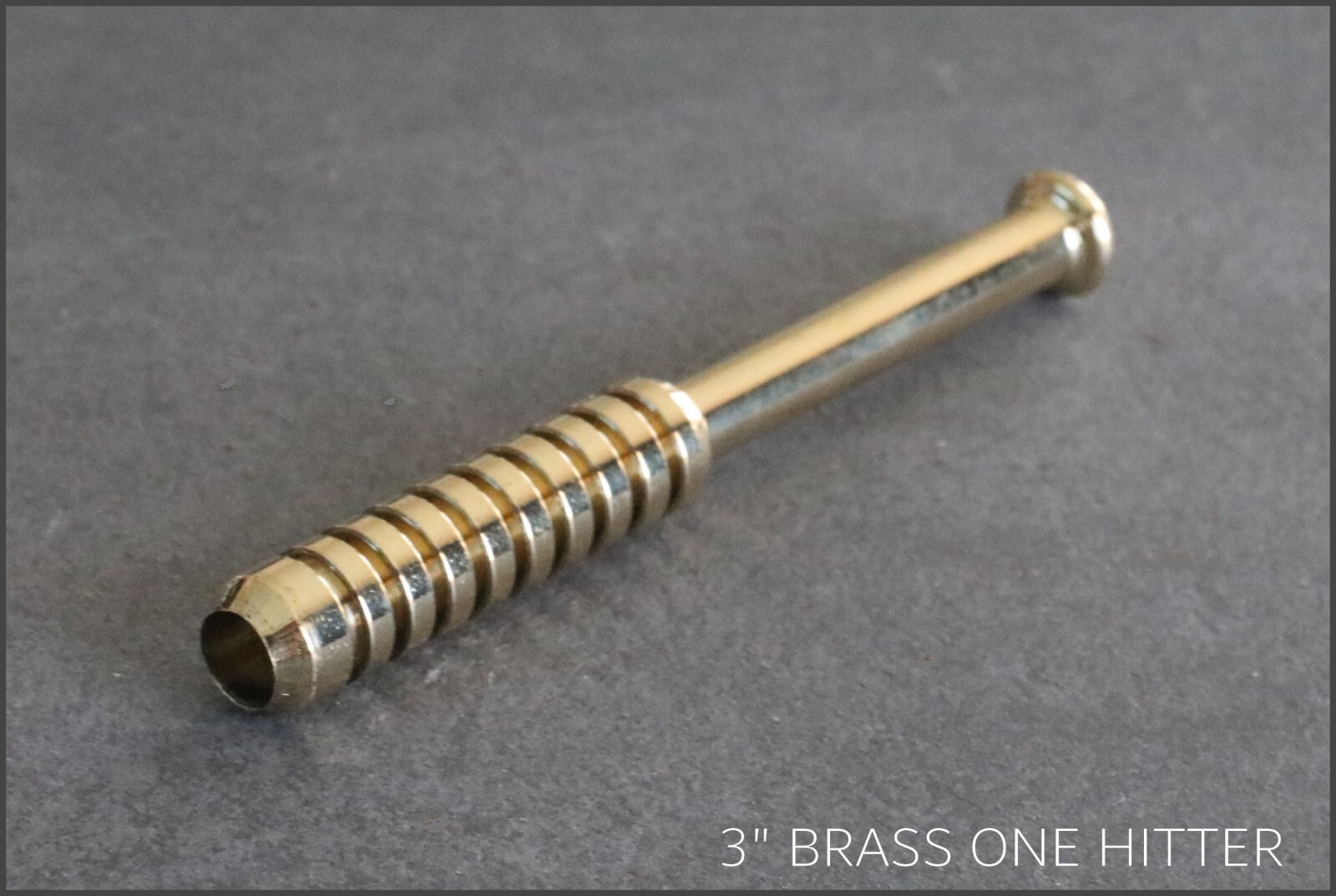 3" Brass One Hitter- Old School Real Brass Pipe- Quality Brass One Hitter