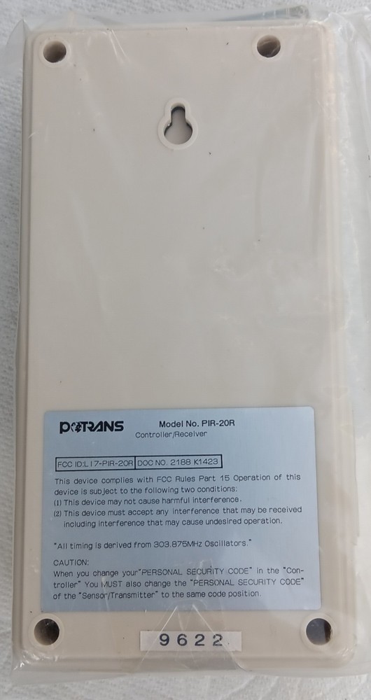 Potrans PIR-20R Controller Receiver Security Alarm Unit – New Open Box