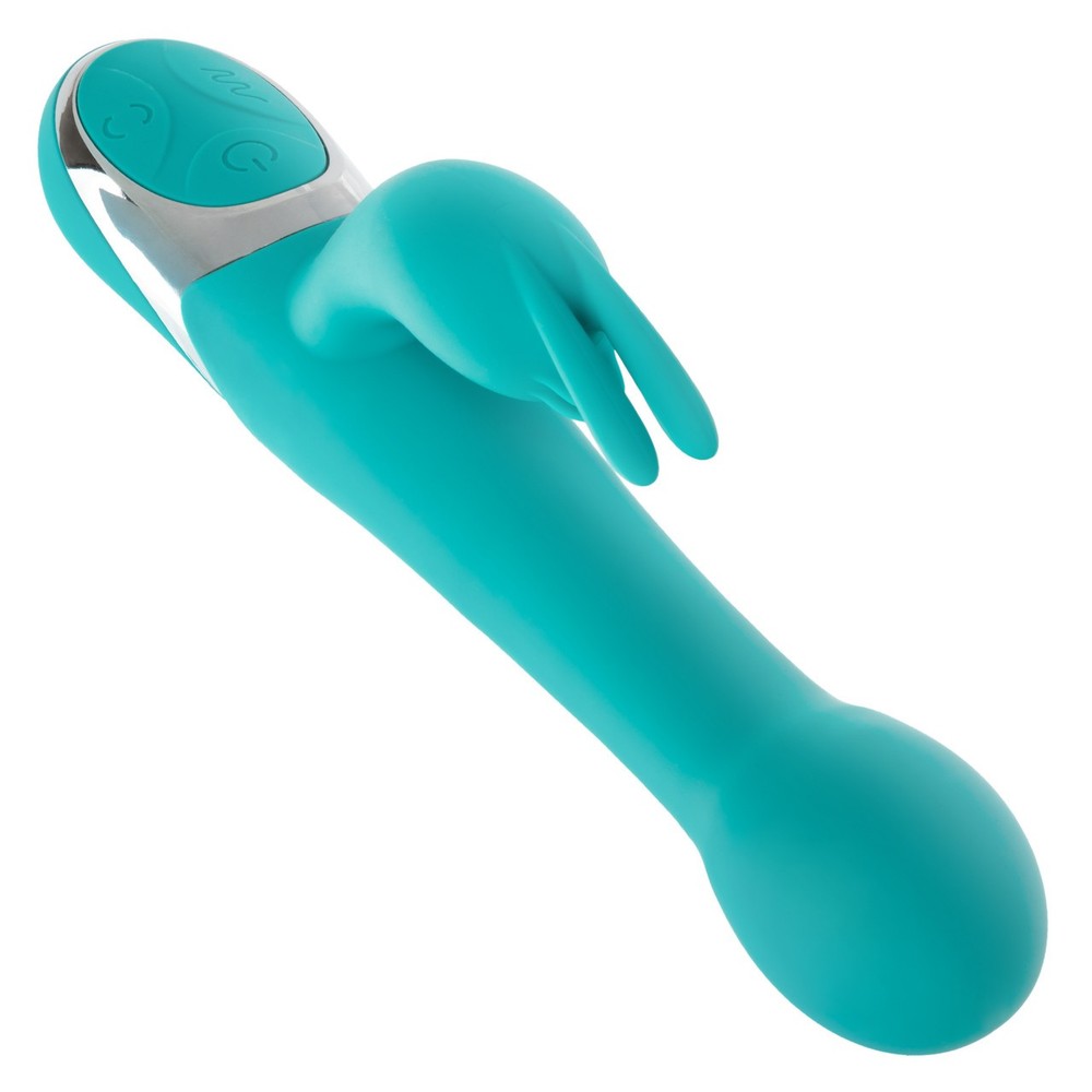 CalExotics Enchanted Oscillate Vibrator Rabbit Vibrator Turquoise Blue