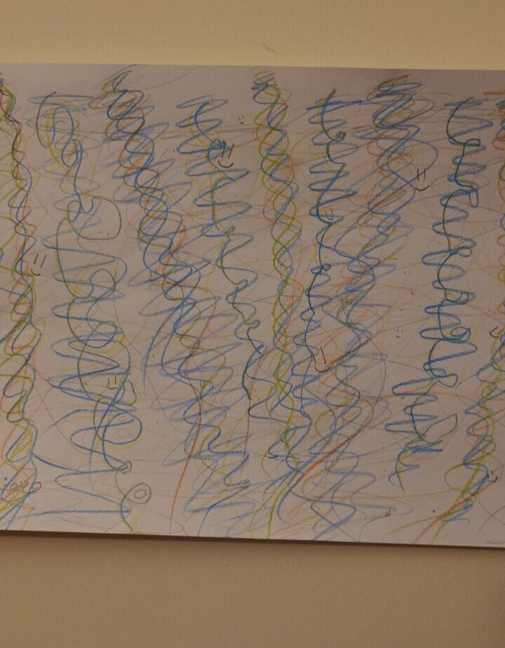 abstract picture by 8 years old boy