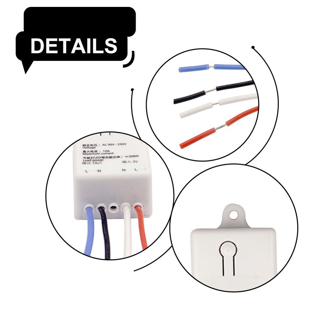 Wireless Switch Controller Module 220V AC 90V to 250V Range Dual Control