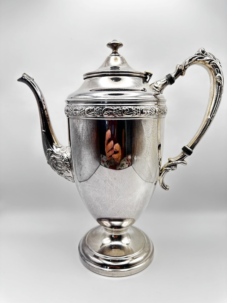 Crown-S-Shield Mark, c. 1950s, Sheridan Silver Co. Silver on Copper coffee/tea