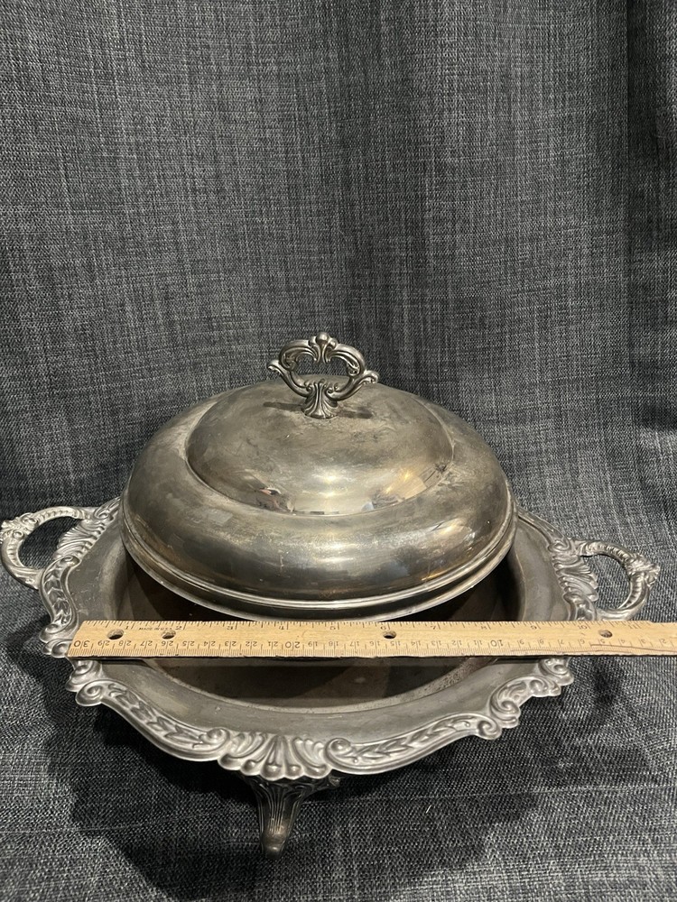 Vintage Silver Plated Serving Dish