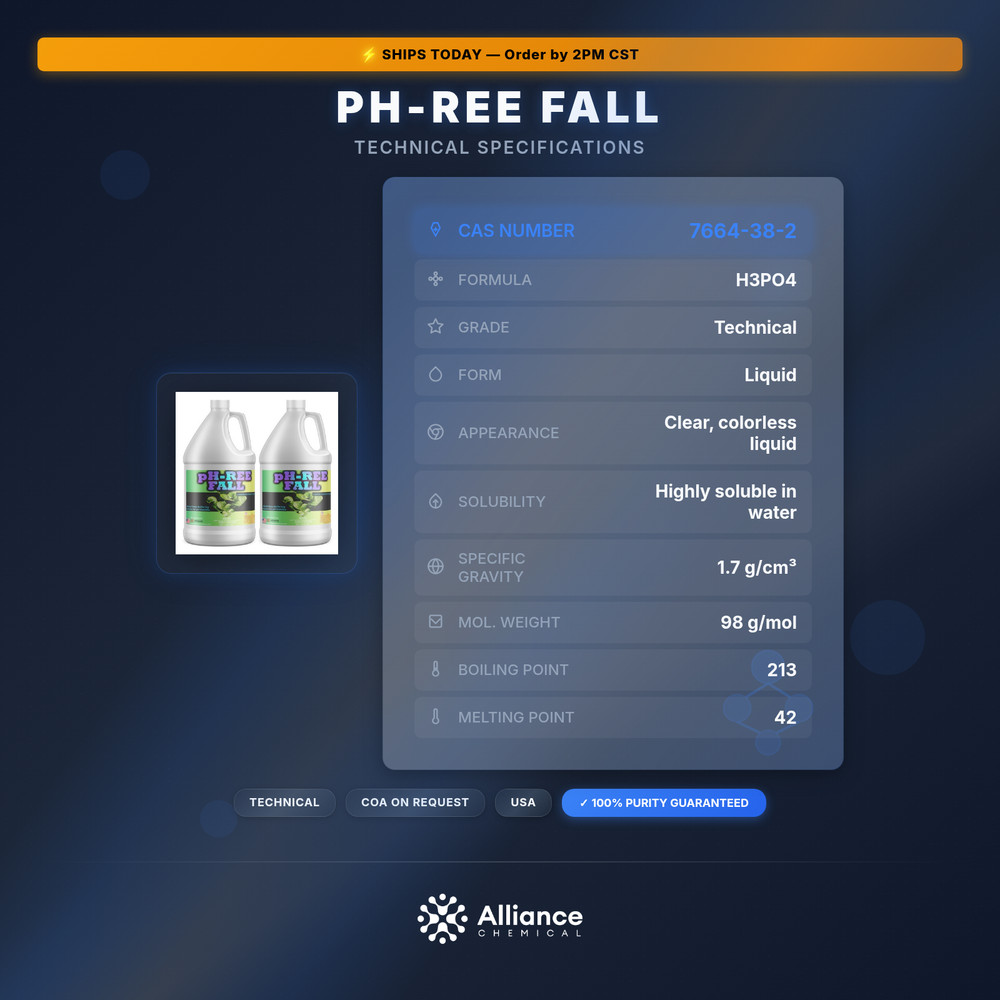 pH-Ree Fall - World Class Buffering Solution For PH Stability Made From Phosphor