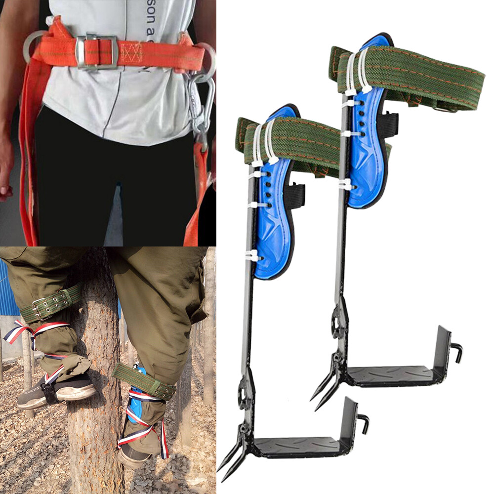 Tree Climbing Spikes Stainless Steel 2 Gear Adjustable for Picking Fruit Logging