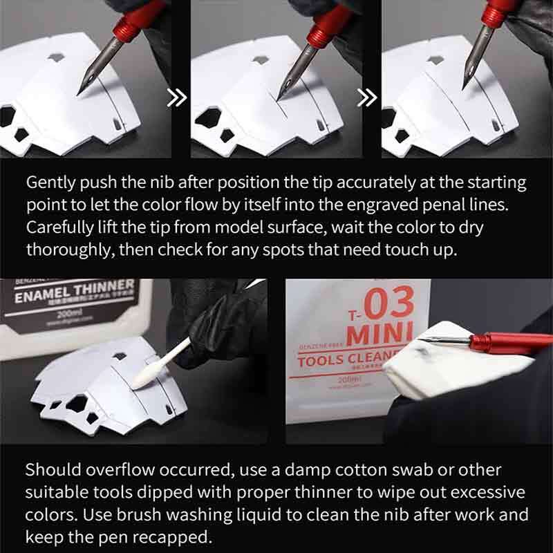 DSPIAE AT-PL Aluminium Panel Line Pen Model Hobby Tool