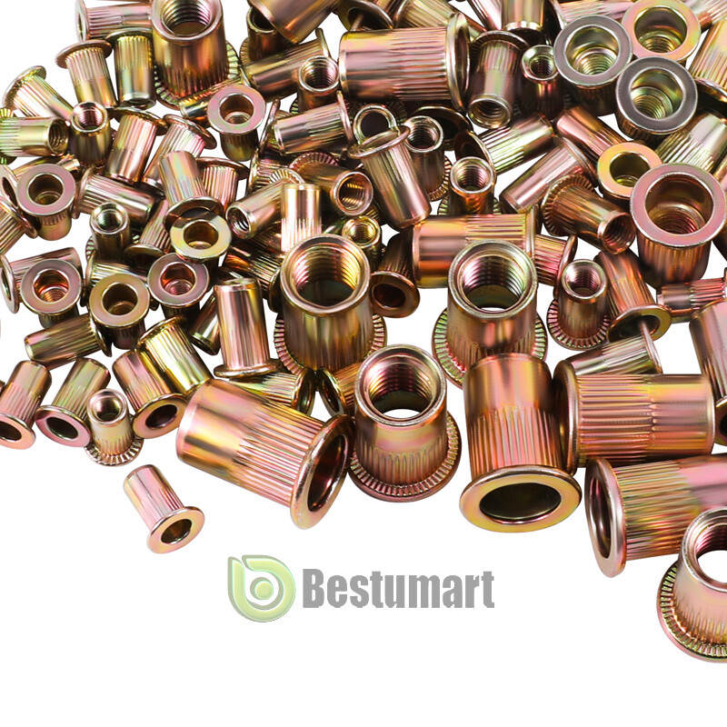 120pcs Rivet Nut Kit Rivnut Gun Nut Setter Thread Setting Nutsert Tool Metri+Box
