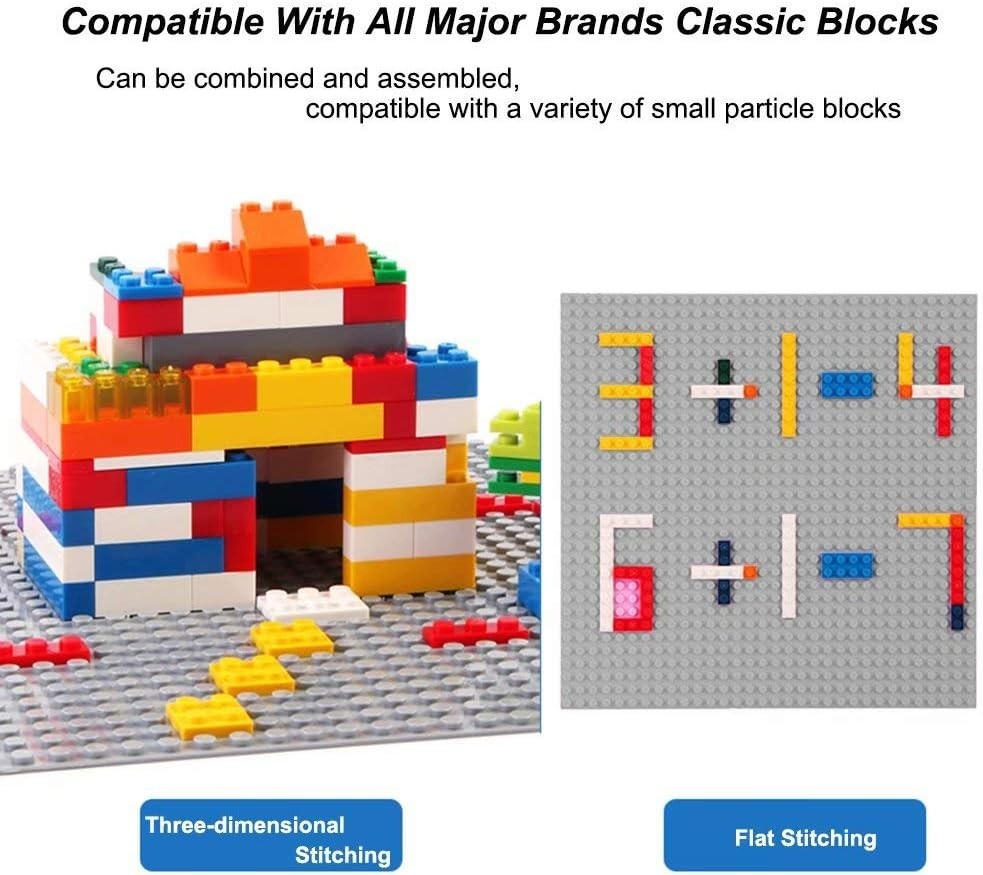 Classic Baseplates Building Plates for Building Bricks 100% Compatible with A...