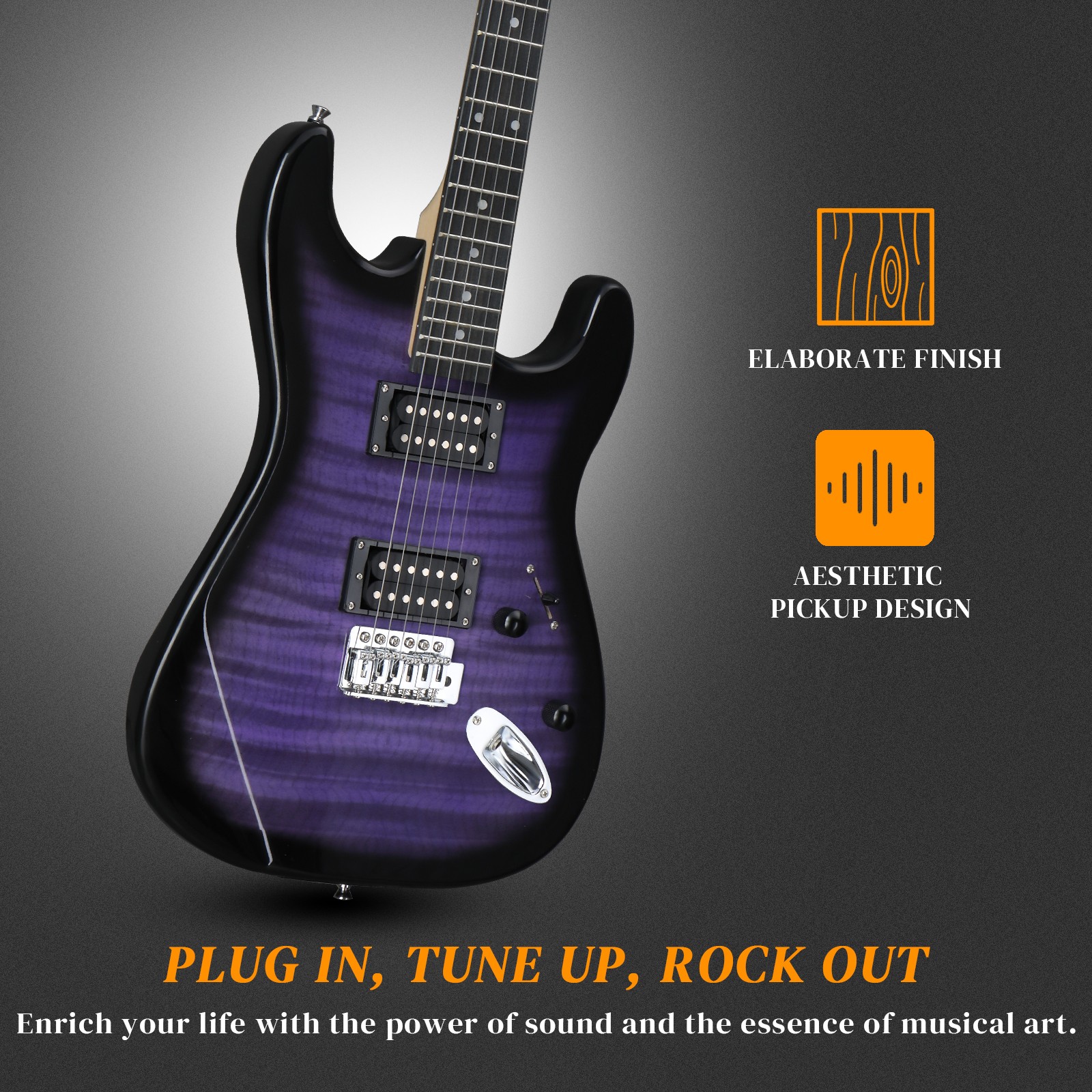 Ktaxon 39in KST Electric Guitar School Band With 20W Amp Starter Kit