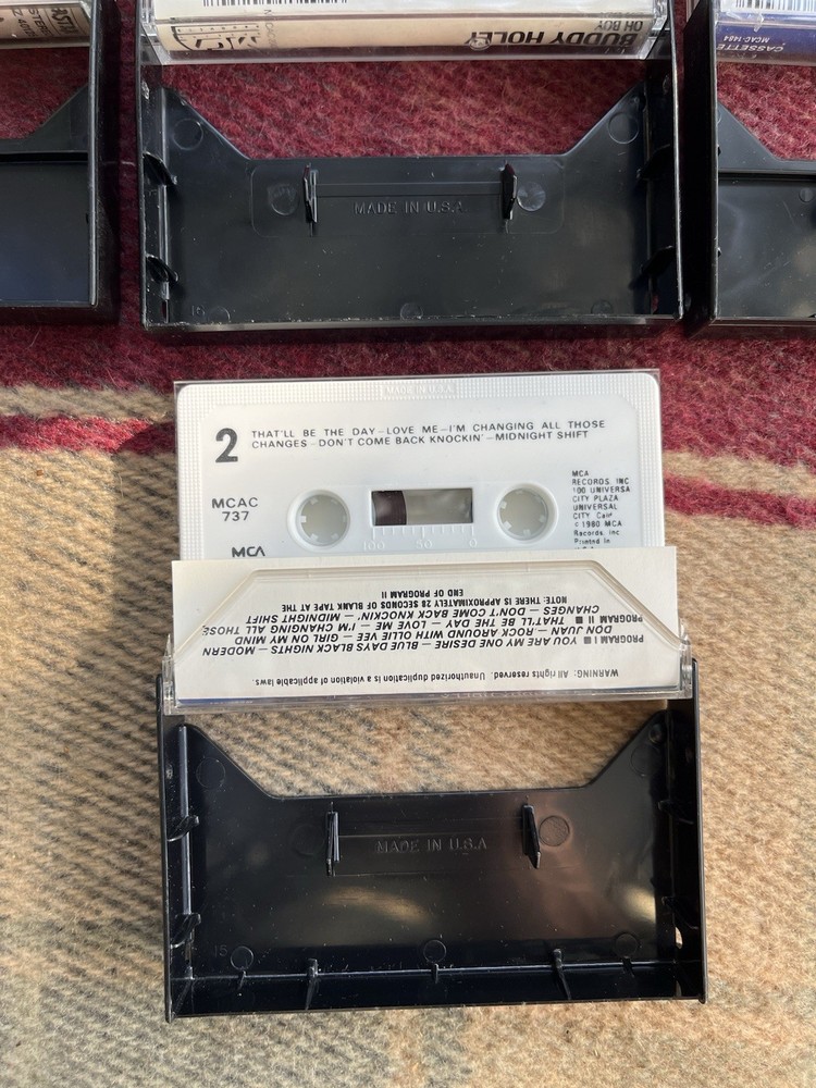 Buddy Holly cassette lot