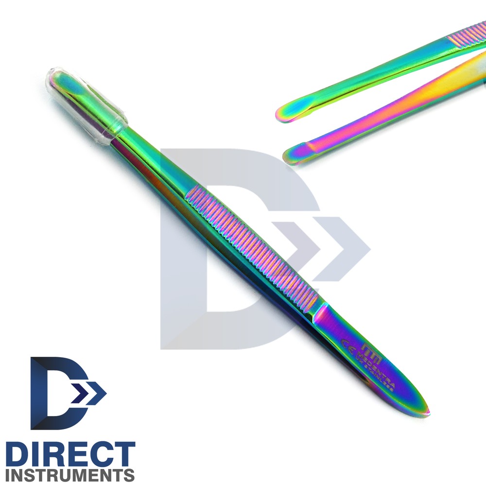 4pcs Slanted Tip Tweezer Multi Coded Best Precision Eyebrow EyeLash Tweezers Kit