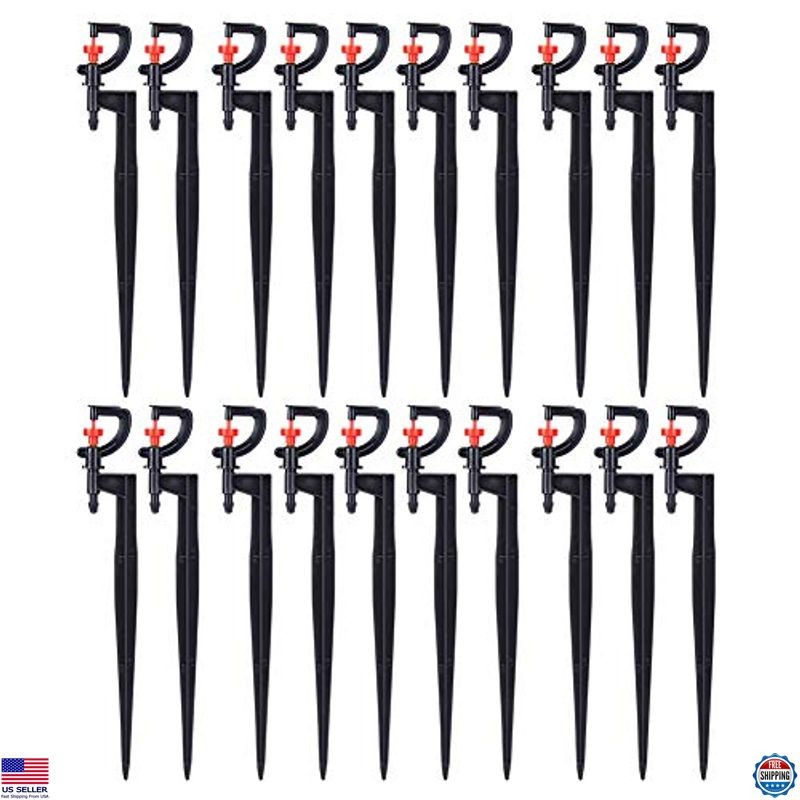 Hztyyier 20-Pack Adjustable 360° G-Type Watering Sprayers - Durable Nozzles