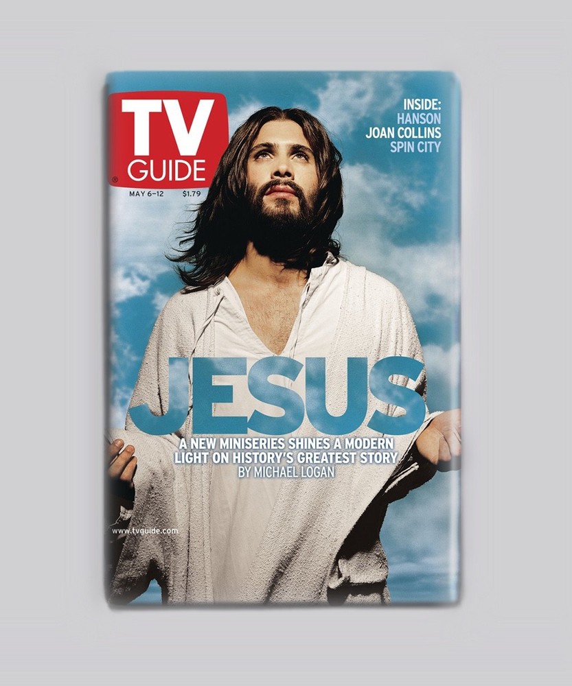 Jesus - Blue TV Guide 2000 - 2"x3" Fridge MAGNET