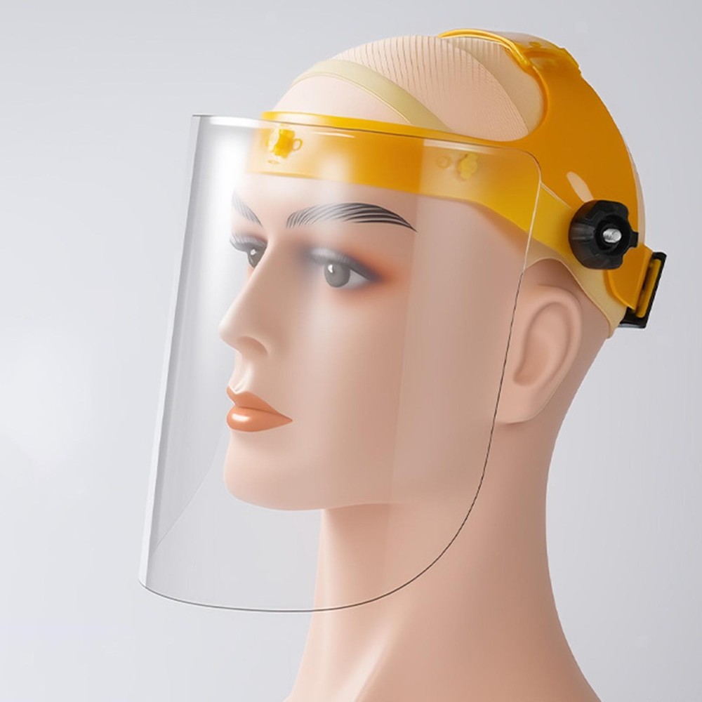 Face Shield Mask Versatile Impact Resistant Clear Dustproof Adjustable Headgear