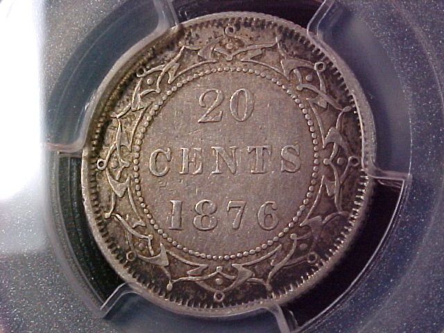 Newfoundland 1876-H Twenty Cent. PCGS XF-40