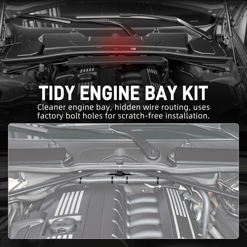 BEVINSEE Harness Mounting Bracket For BMW E90 E91 E92 E93 E81 E82 E87 E88