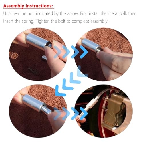 2Set Brake Bleeder Kit,Brake Fluid Bleeder Kit Includes 4PCS Brake 2PCS