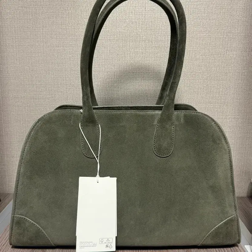 COS STUDIO Small Suede Leather Bowling Bag NOSIZE Official