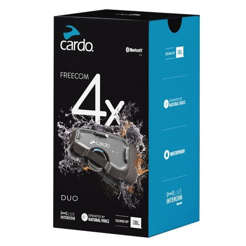Cardo Freecom 4X Single Bluetooth Motorcycle Communication System Helmets