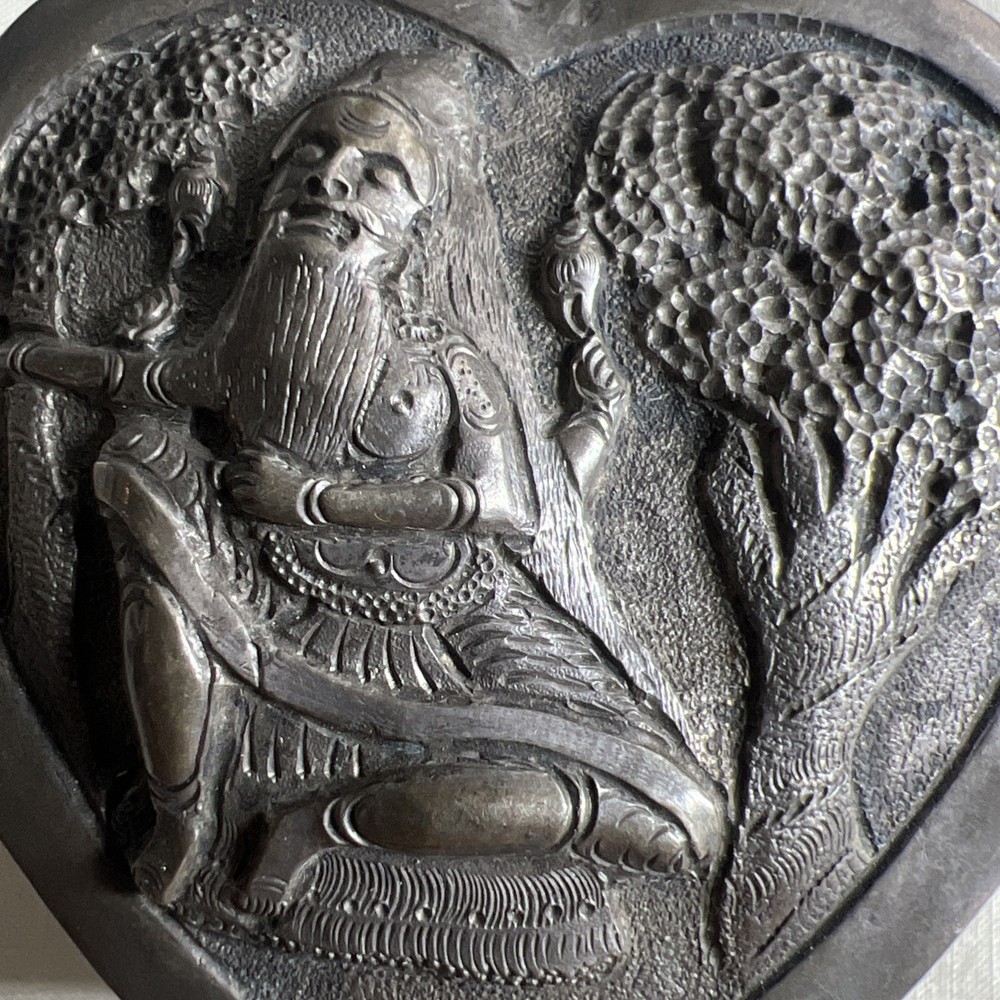 Antique Sterling Silver Heart Box