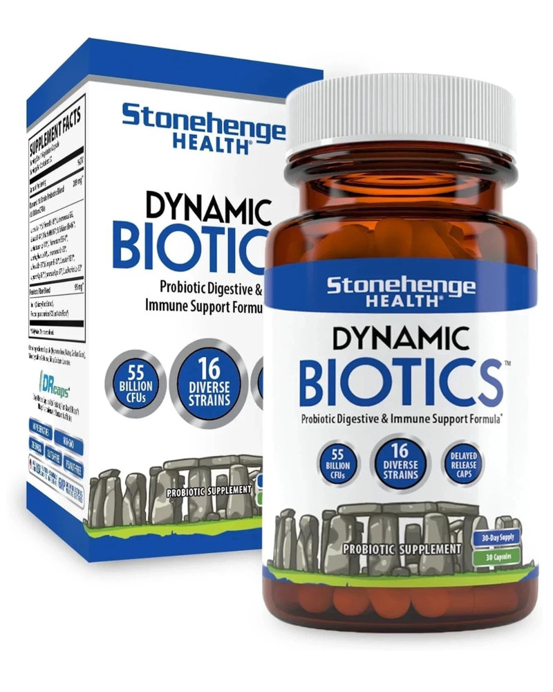 Dynamic BIOTICS Stonehenge Probiotic Immune, Digestive, IBS & Gut Support